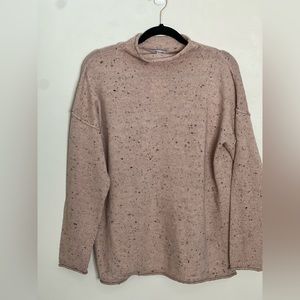 Large Madewell Pink mock neck sweater. New with tags